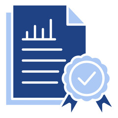 Primary Data Flat Blue Icon