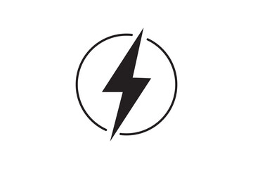flash lightning bolt icon set. flash thunder power icon. Electric symbols set. Electric lightning symbols. Flash light sign. Electric vector icons, Bolt lightning flash icons