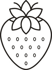 vector illustration of a strawberry