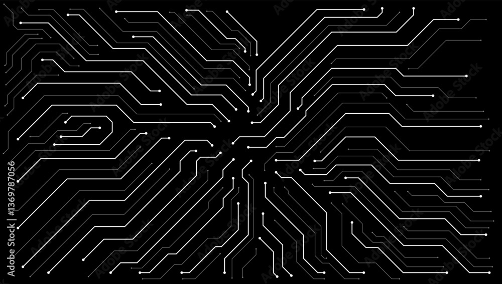 Poster circuit board. technology background. central computer processors cpu concept. motherboard digital c