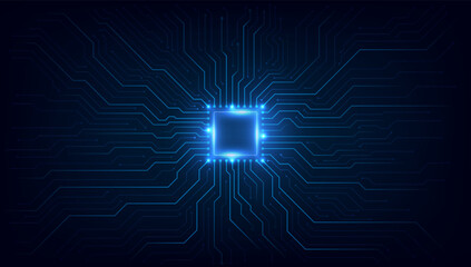 Circuit board. Technology background. Central Computer Processors CPU concept. Motherboard digital chip.