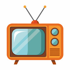 retro tv vector illustration