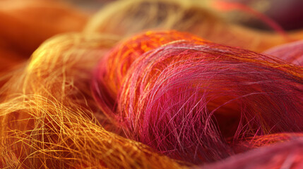 Close-up of Multicolored Threads
