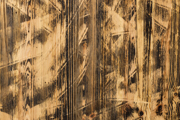 decoratively painted pine board