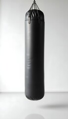 Heavy Bag Minimalist Fitness Against White Background