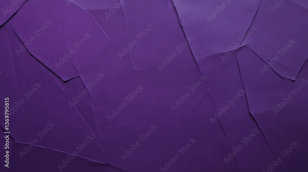 Poster violet crumpled paper creating a textured background ideal for design projects