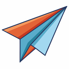 folded paper airplane with sharp edges