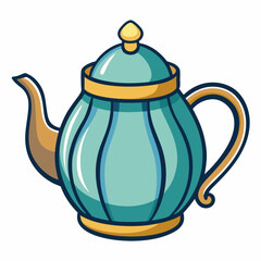 Obraz premium traditional teapot with curved spout