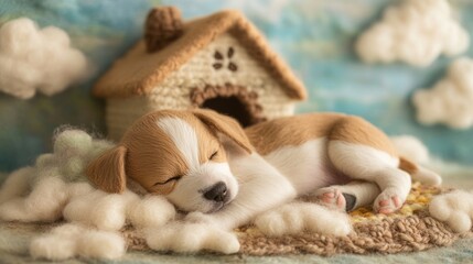 Art Handcrafted Felt View Art Fabric Tones Background