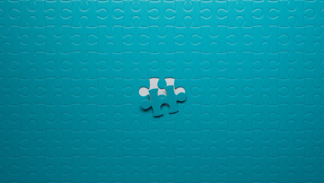 Turquoise Puzzle Challenge: The Missing Piece Awaits Completion