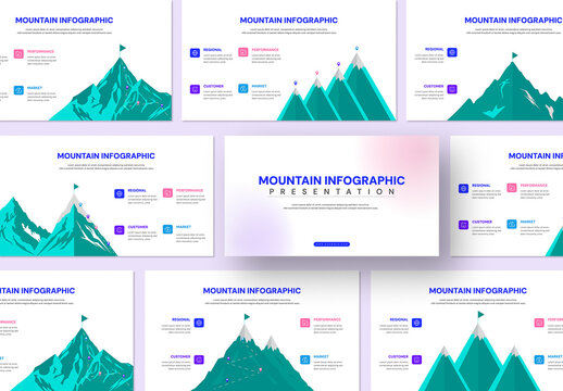 Milestone Mountain Business Infographic Template