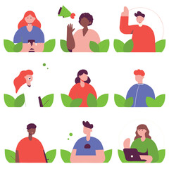 A diverse Vector set Illustrator Artwork Design