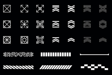 Geometric Patterns Squares, Circles, Line, Solid, Neotech.eps