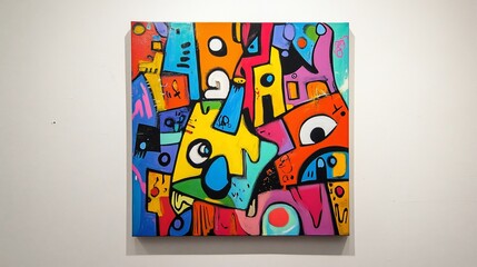 Kaleidoscope Cityscape: Bold Abstract Art