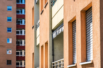 Obraz premium typical apartment house in austria