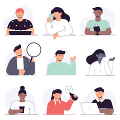 A diverse Vector set Illustrator Artwork Design