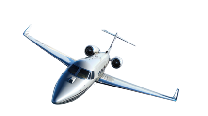  Soaring High: The gleaming silver private jet ascends majestically, its sleek design cutting through the vast expanse of the sky, symbolizing luxury and speed