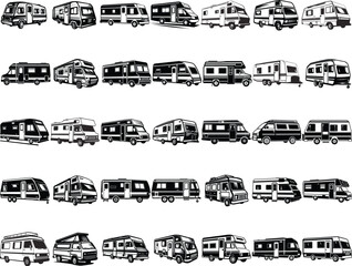 Obraz premium Caravan SVG Bundle