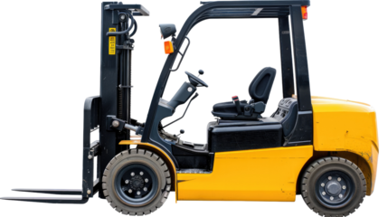 Industrial Strength: A robust and modern forklift, primed for efficient material handling.