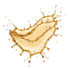 Beer and wine create splashes and droplets, all set against a clean white background.