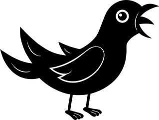 bird on a white background