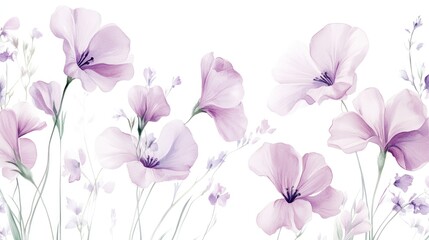 Pastel Floral Border