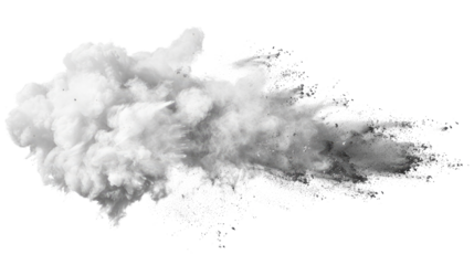 Explosive Cloud: a billowing cloud of smoke and a striking grayscale composition. Perfect for dramatic effects