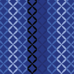 Fototapeta premium Blue seamless lines pattern. Repeated elegant pattern background. 