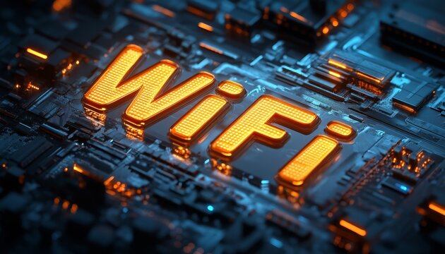 High-Tech Connectivity Illuminating the Future of Wireless Connection with WIFI on Circuitry