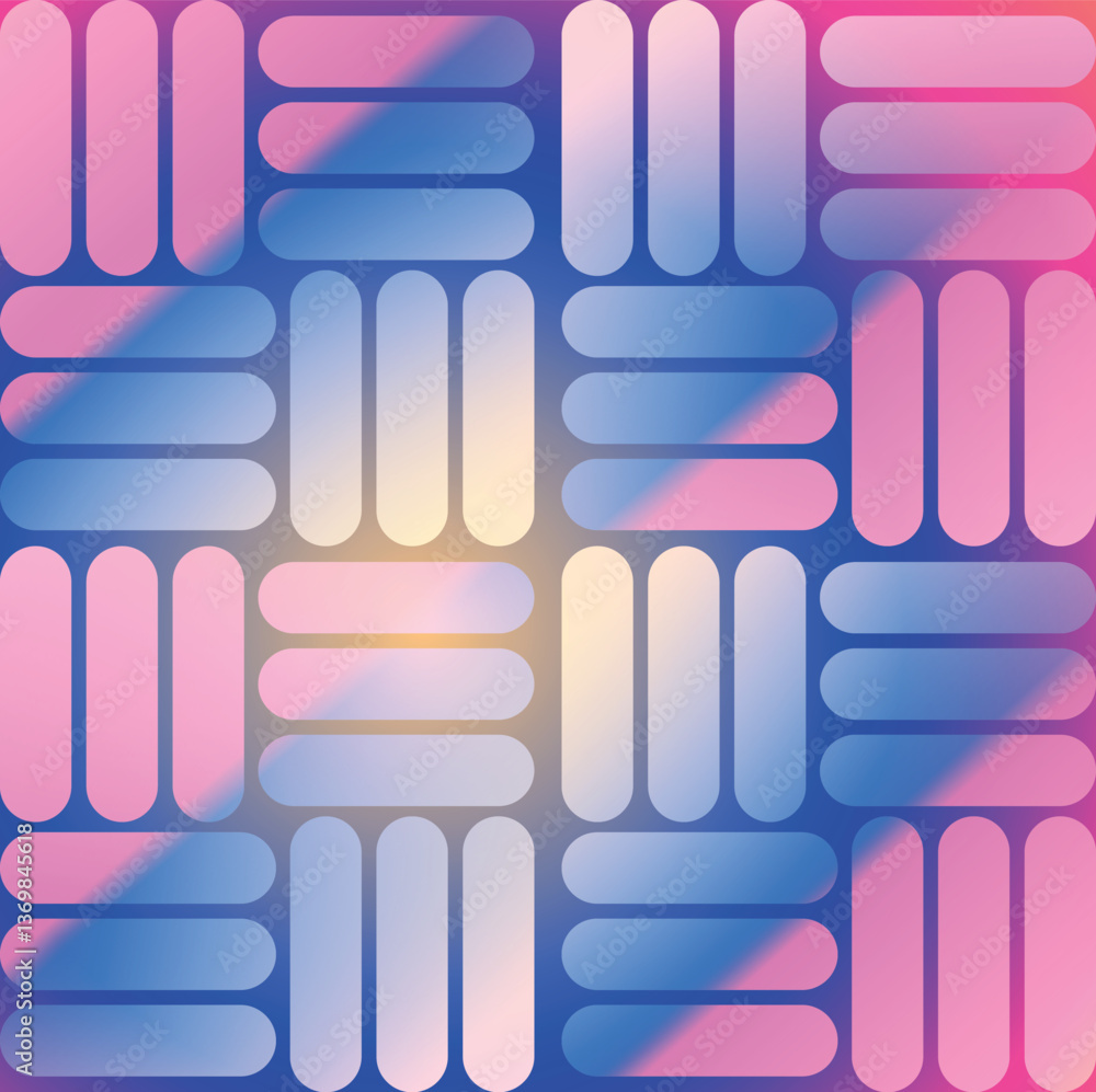Poster gradient colors lines with smooth shapes pattern abstract vector design elements for backgrounds, pa