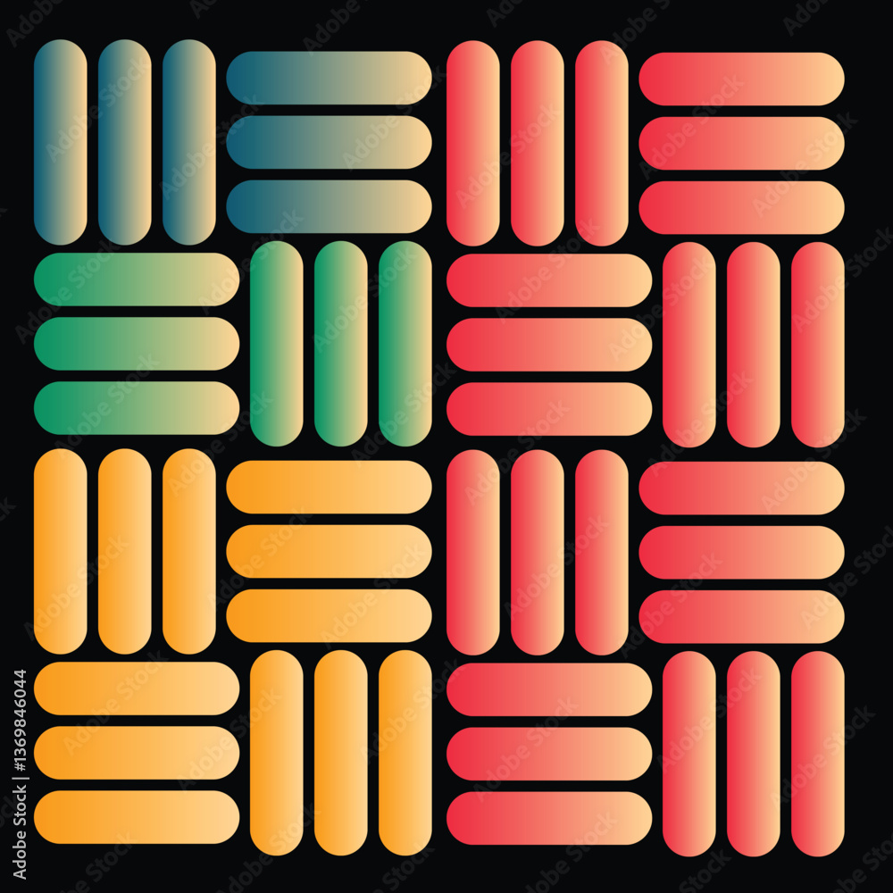 Poster minimalist lines pattern. seamless patern with geometric elements