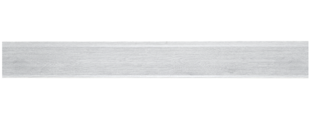 Plastic gray baseboard with imitation wood isolated on a transparent background. PNG.