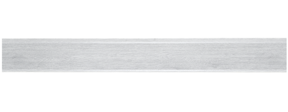 Plastic gray baseboard with imitation wood isolated on a transparent background. PNG.