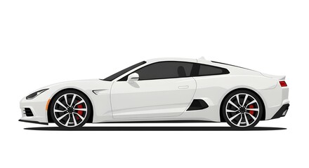 A futuristic white sports car speeding through a neon-lit cyberpunk city at night, with motion blur, reflections, and glowing skyscrapers.