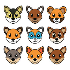 Fototapeta premium A diverse Vector set Illustrator Artwork Design