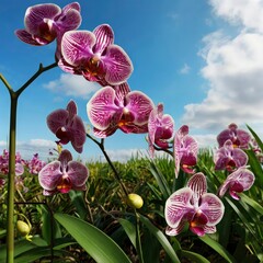 pink orchid in the garden