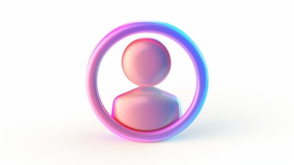 A user profile icon with a circular head and shoulders, symbolizing an account, isolated on a white background.