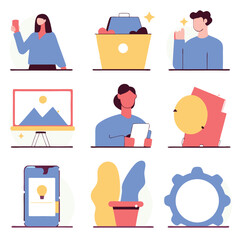 A diverse Vector set Illustrator Artwork Design