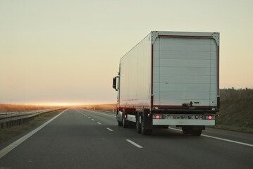 Sustainable Cargo Truck on the Move, Carrying the Future Transportations Solutions Forward