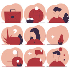 A diverse Vector set Illustrator Artwork Design