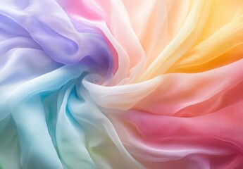 Obraz premium A detailed close up showcasing a vibrant and colorful swirl of fabric