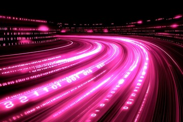 Digital data spiral motion graphic