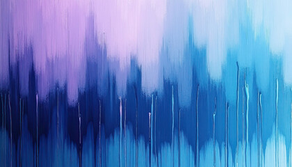 Abstract gradient painting with purple to blue tones and vertical streaks