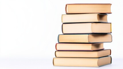 Stack of Books on White, Learning , Education