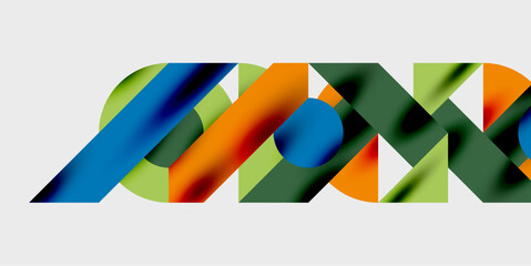 Modern abstract background featuring circles, lines, and triangles in a dynamic geometric composition. Perfect for stylish, tech, or creative-themed designs