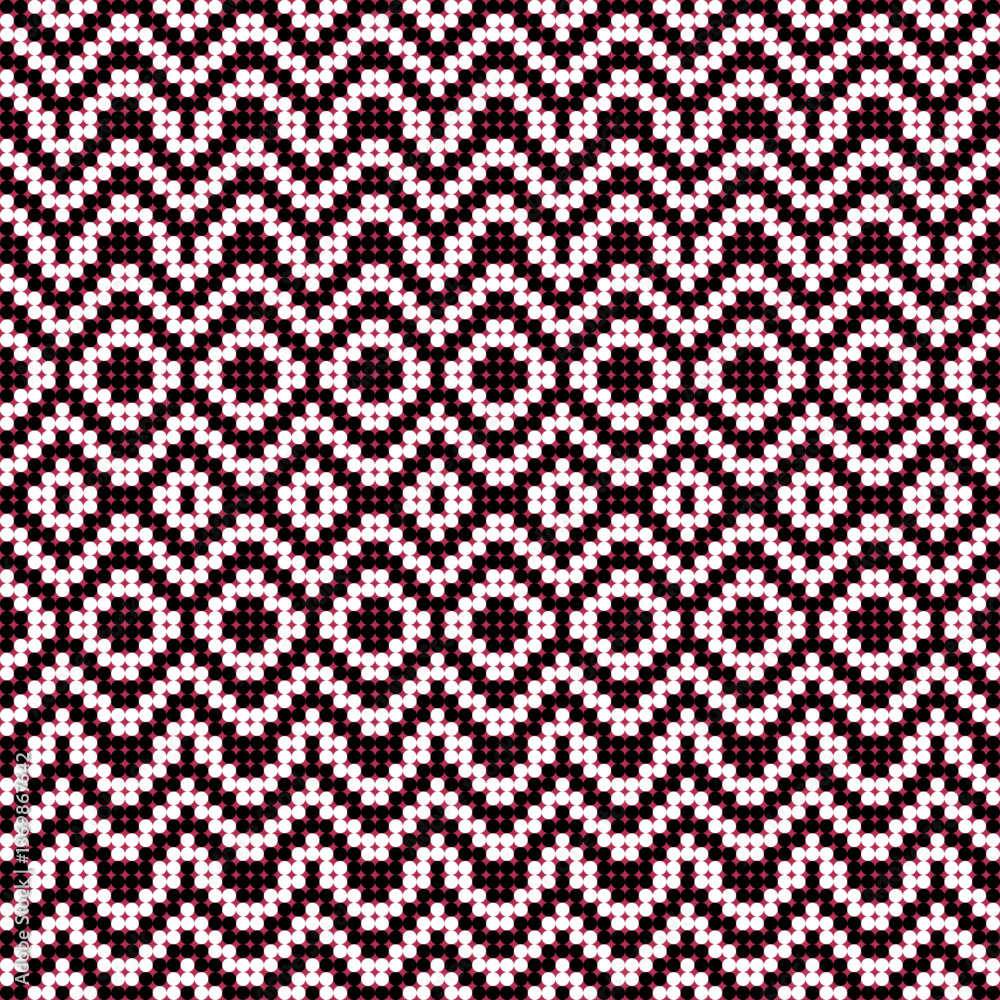 Aufkleber seamless repeatable abstract geometric pattern. vector art.