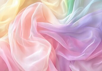 Obraz premium A detailed close up showcasing a vibrant and colorful swirl of fabric