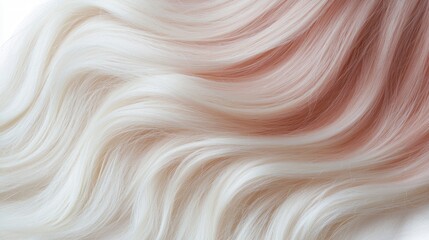 Luxurious Blonde and Rose Gold Ombre Hair Waves Texture Background