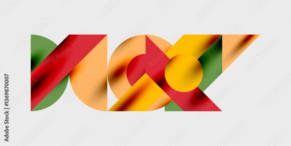 Aufkleber Vibrant abstract background circles with smooth gradients, creating a dynamic and modern design. Ideal for creative, tech, or contemporary-themed projects