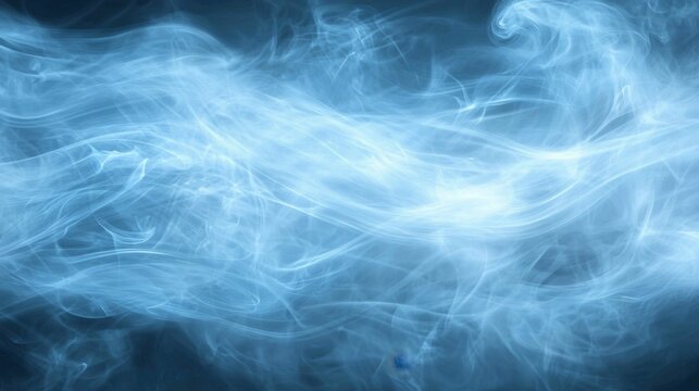 Mesmerizing Abstract Blue Smoke Swirls